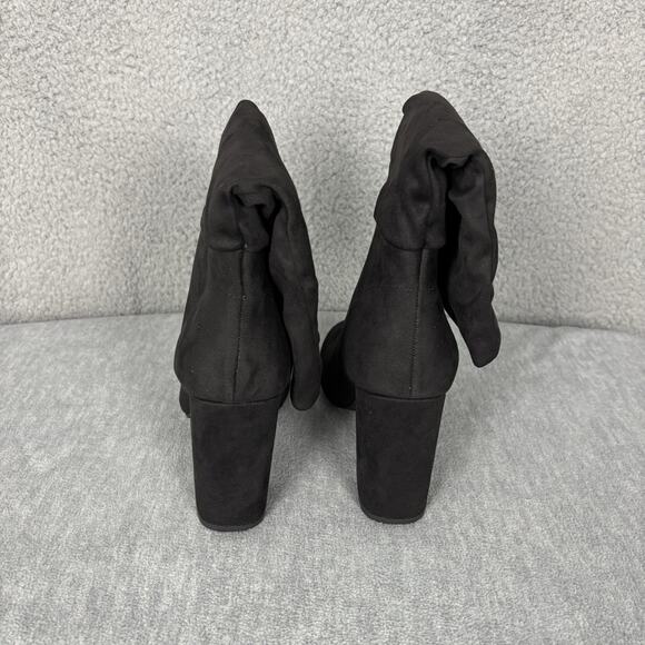 Chinese Laundry Womens Boots Size 9 Black Suedette office event goth - Picture 5 of 16
